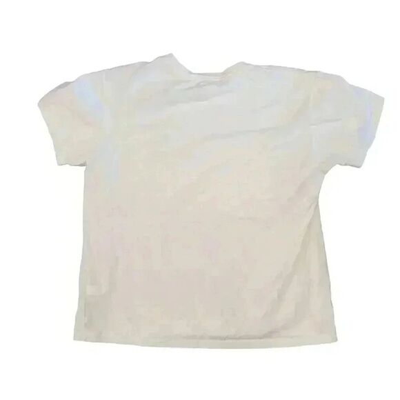 Converse Women's Cream & Lavender Graphic Cotton Knit Crewneck Short Sleeve T-sh - Picture 3 of 5